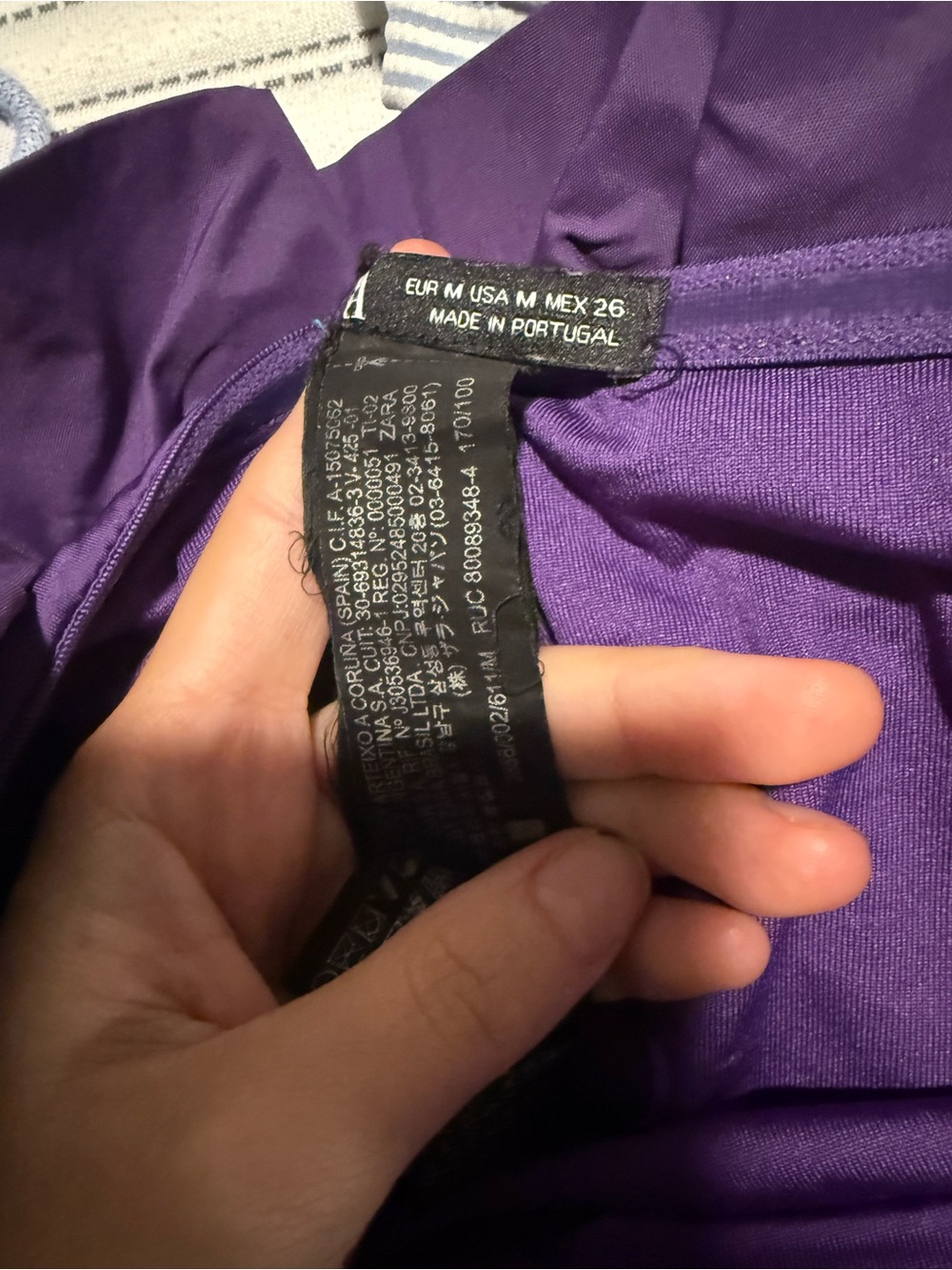 Zara: Purple Ruffle Strapless One-Piece Swimsuit - Picture 7 of 8
